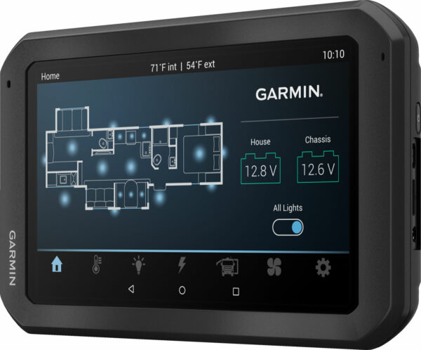 Garmin Vieo – Infotainment-System für Wohnmobilisten Das voll integrierte und dennoch mobile Infotainment-System kombiniert Garmin Navigation