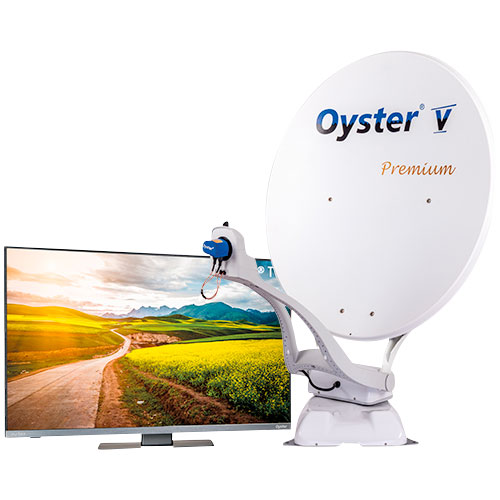 Sat-Anlage Oyster 85 Premium + 21,5″ TV