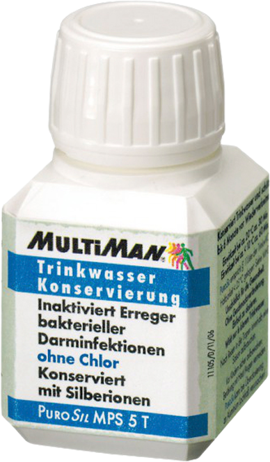 MultiMan PuroSil Trinkwasser Konservierung Tabletten für 5 Liter