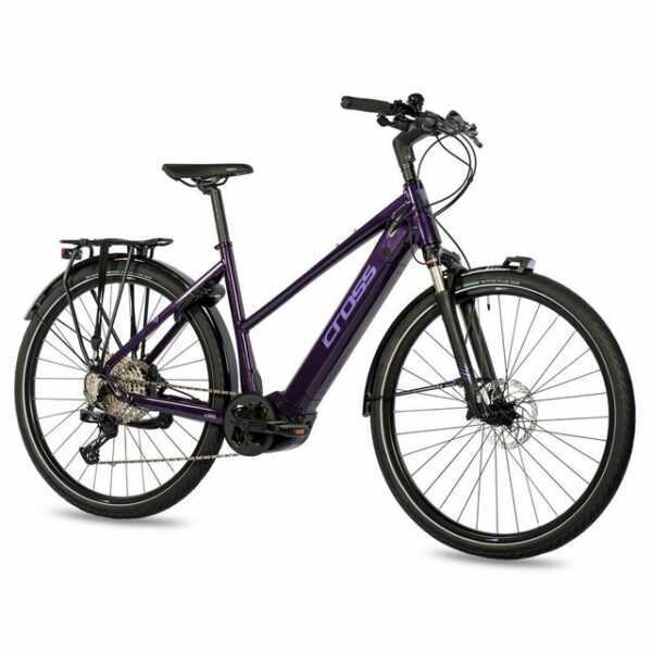 Airtracks E-Bike 28 Zoll Damen E-Bike Trekking NOVA BOSCH PERFORMACE LINE CX 625 Wh, 12 Gang, Kettenschaltung, Mittelmotor, 625,00 Wh Akku, Trekking Fahrrad Shimano DEORE M6100 45cm 50cm 55cm - Mod. 2023