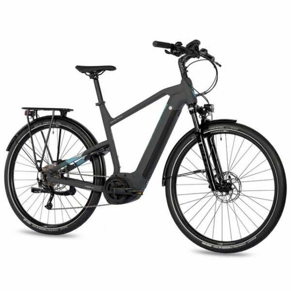 Airtracks E-Bike 28 Zoll Herren E-Bike BOSCH PERFORMACE LINE 500Wh Trekking Fahrrad, 9 Gang, Kettenschaltung, 500,00 Wh Akku, MOTIV TR.2.0 - 9G Shimano M2000 -54cm 58cm - Modeljahr 2023