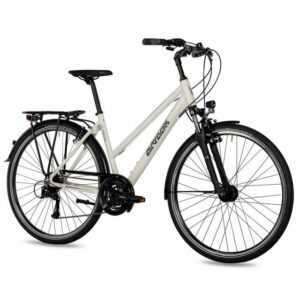 Airtracks Trekkingrad Damen Trekking Fahrrad 28 Zoll Trekkingrad TR.2820L, 24 Gang SHIMANO ACERA RD-T3000, Kettenschaltung, Weiß Matt - Rahmenhöhen 48 cm & 52 cm " Modeljahr 2023 "