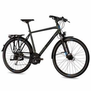 Airtracks Trekkingrad Herren Trekking Fahrrad 28 Zoll Trekkingrad TR.2845, 27 Gang Alivio RD-M4000 SGS Shadow, Kettenschaltung, Schwarz Matt - Rahmenhöhen 52cm und 56cm - Modell 2023