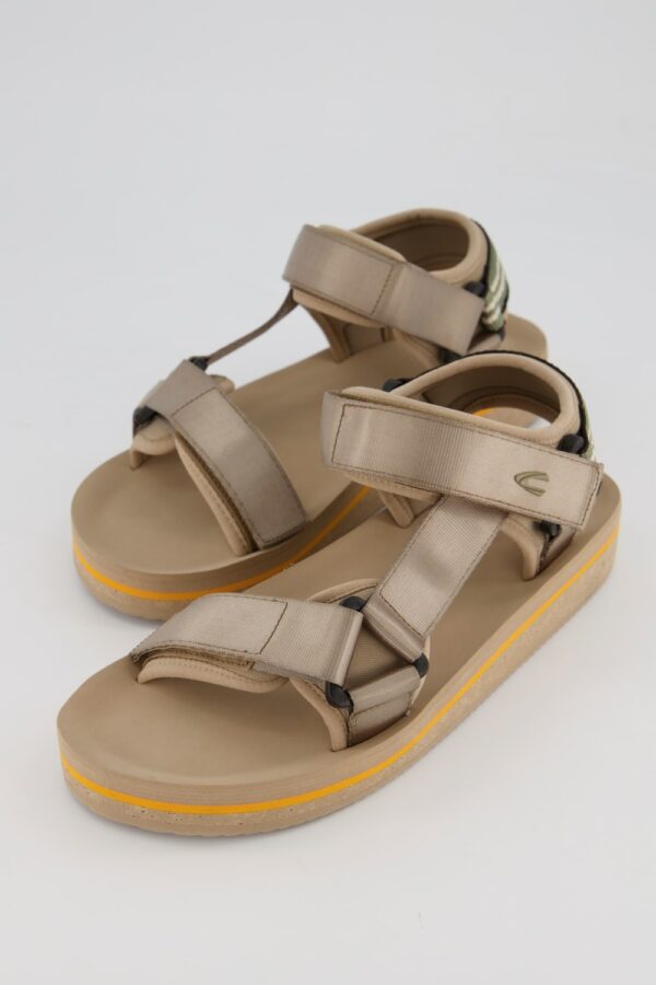 Camel Active, Trekking-Sandalen, Glanzoptik, Klettverschluss