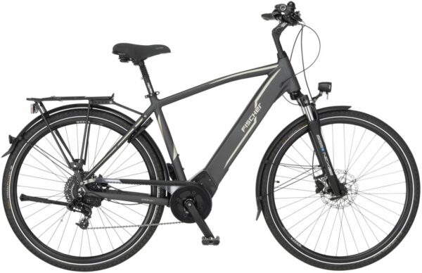 Fischer E-Bike Trekking Viator 5.0i-418 Herren 28 Zoll 10-Gang 418 Wh grau