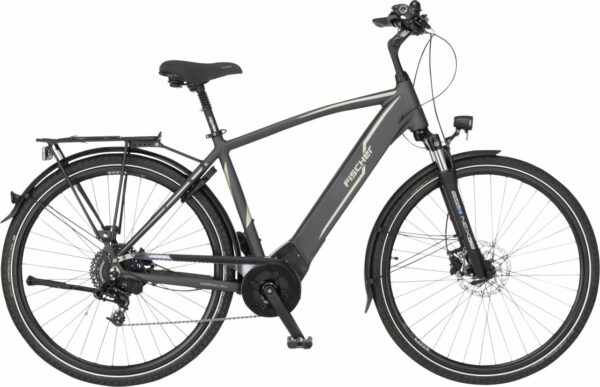 Fischer E-Bike Trekking Viator 5.0i Herren 28 Zoll 10-Gang 504 Wh grau