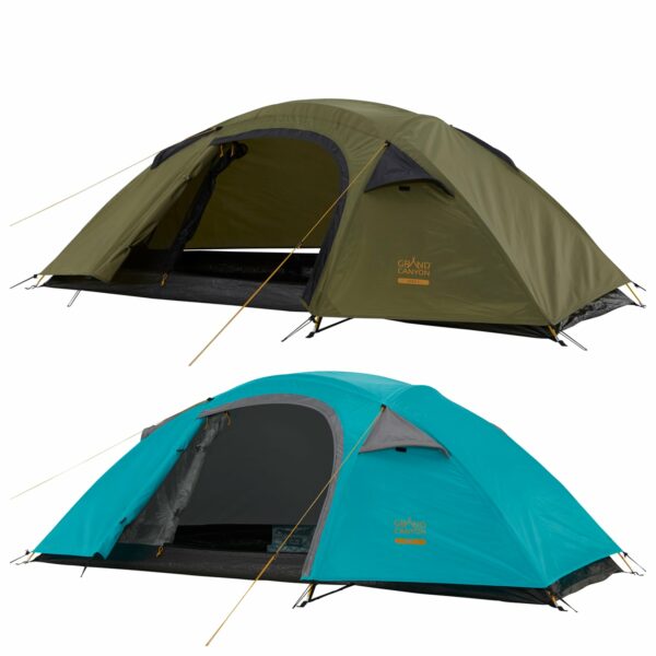 GRAND CANYON Apex 1 Personen Geodät Trekking Zelt Einmann Camping 2,3 kg Leicht Farbe: Blue Grass