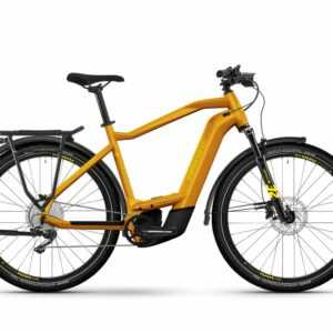 HAIBIKE Trekking 8 (625 Wh), 11 Gang Kettenschaltung, Herrenfahrrad, Diamant, Modell 2023, 27,5 Zoll 50 cm metal lava/yellow