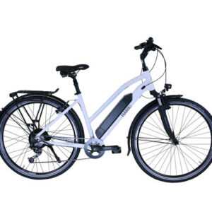 HAWK Bikes E-Bike Damen "e-Trekking Lady BAFANG", grau, 28 Zoll, 46-cm-Rahmen