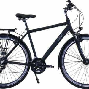 HAWK Bikes Trekkingrad HAWK Trekking Gent Premium Black, 24 Gang microSHIFT