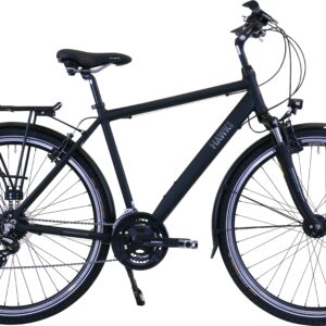 HAWK Bikes Trekkingrad "HAWK Trekking Gent Premium Black", 24 Gang, microSHIFT