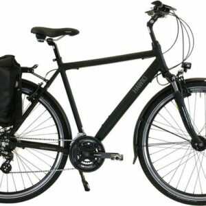 HAWK Bikes Trekkingrad HAWK Trekking Gent Premium Plus Black, 24 Gang microSHIFT