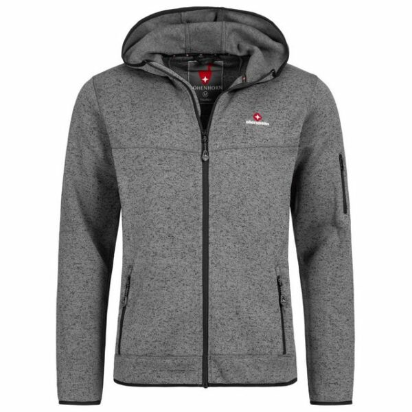 Höhenhorn Steppjacke Höhenhorn Tauren Herren Jacke Fleece Strickjacke Hoody Trekking Strickfleece