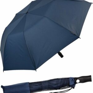 Impliva Taschenregenschirm Falcone® XXL 120 cm Trekking-Schirm Auf-Automatik, stabil und groß