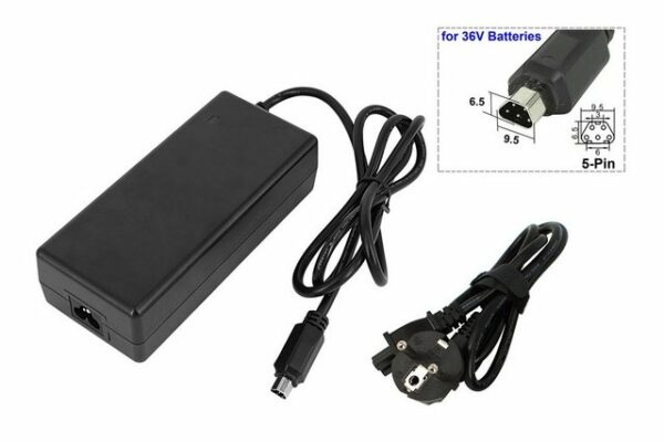 PowerSmart CAA081020E Batterie-Ladegerät (2A 42V für 36V FISCHER ETH 1801 - Trekking E-Bike, FISCHER ETD 1801 - Trekking E-Bike 2018)