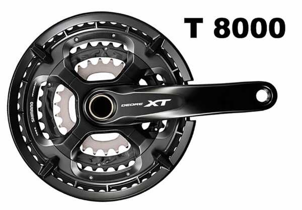 Shimano Trekking Kettenradgarnitur FC-T8000 Deore XT (3 /10-fach) schwarz