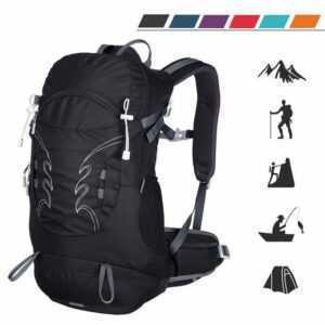 TAN.TOMI Kletterrucksack 30L Großer Wanderrucksack mit Rückenbelüftung, wasserabweisend (Ausgestattet mit 1-Rucksack und 1-Regenabdeckung), mit Regenschutz für Outdoor Reisen Camping Trekking