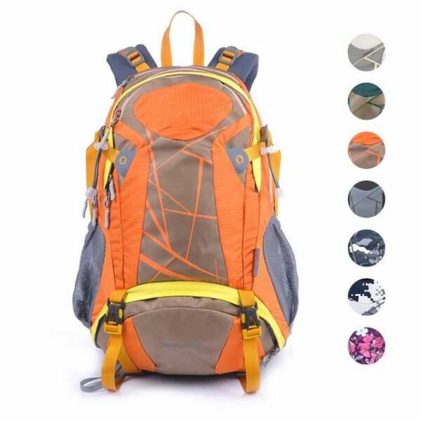 TAN.TOMI Kletterrucksack 30L Großer Wanderrucksack mit Rückenbelüftung, wasserabweisend Daypack (Ausgestattet mit 1-Rucksack und 1-Regenabdeckung), mit Regenschutz für Outdoor Reisen Camping Trekking