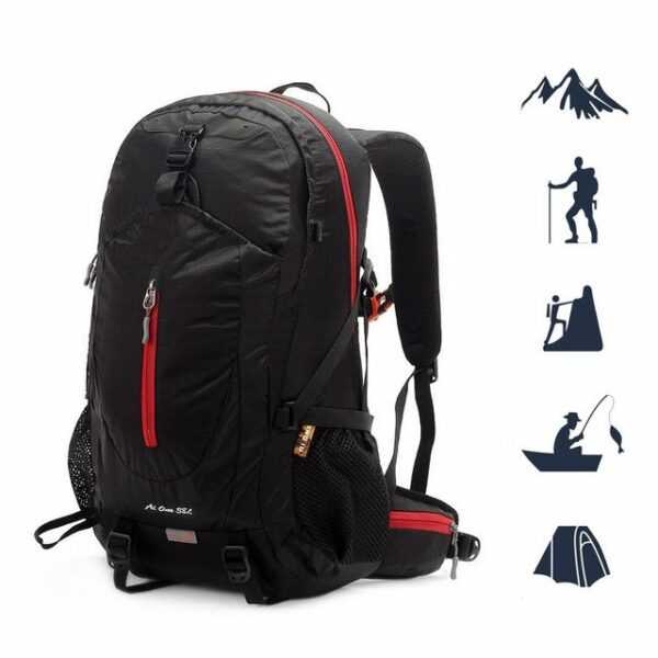 TAN.TOMI Kletterrucksack 38L Großer Wanderrucksack, Wasserabweisend Multifunktionaler (Einschließlich Regenschutz), mit Regenschutz für Outdoor Reisen Camping Trekking