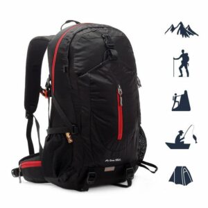 TAN.TOMI Wanderrucksack 38L Großer Wanderrucksack mit Rückenbelüftung, Wasserdicht (Einschließlich Regenschutz), mit Regenschutz für Outdoor Reisen Camping Trekking