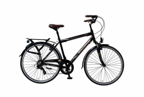 T&Y Trade Cityrad 28 ZOLL Aluminium Herren City Trekking Fahrrad Rad Bike ASTORIA 7, 7 Gang Shimano, Kettenschaltung, Federgabel, 7 Gang, STVO Licht, Seitenständer, Gepäckträger