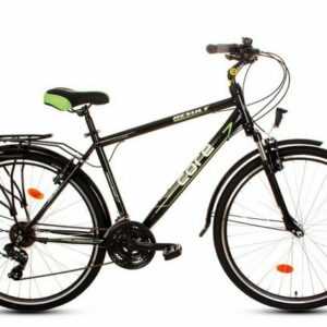 T&Y Trade Cityrad 28 ZOLL Herren City Trekking Fahrrad Rad Bike Herrenrad Grün Result, 18 Gang Shimano, Kettenschaltung, Federgabel, 18 Gang, Licht