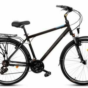 T&Y Trade Cityrad 28 Zoll Alu Herren City Trekking Fahrrad Citybike Cityrad TOUR Schwarz, 21 Gang Shimano, Kettenschaltung, Aluminium, Federgabel, 21 Gang, Licht