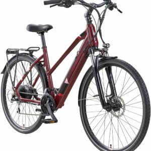 Telefunken E-Bike Trekking XC940 Expedition unisex 28 Zoll RH 50cm 24-Gang 417 Wh weinrot