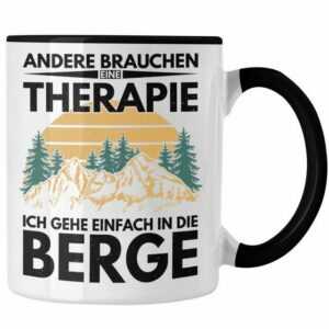 Trendation Tasse Trendation - Berge Tasse Geschenk Therapie Lustig Spruch Wandern Klettern Trekking