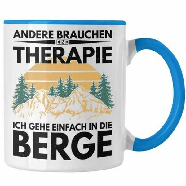 Trendation Tasse Trendation - Berge Tasse Geschenk Therapie Lustig Spruch Wandern Klettern Trekking