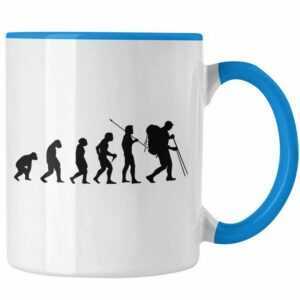 Trendation Tasse Trendation - Wandern Wanderer Geschenk Tasse Trekking Berge Evolution Geschenkidee für Wanderung Östereich