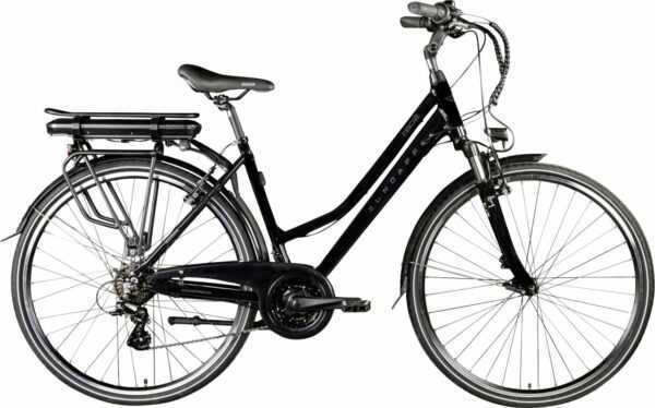 Zündapp E-Bike Trekking Z802 700c Damen 28 Zoll RH 48cm 21-Gang 374 Wh schwarz grau