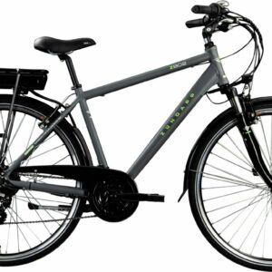 Zündapp E-Bike Trekking Z802 Herren 28 Zoll RH 48cm 21-Gang 374 Wh grau grün