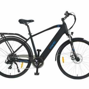 smartEC E-Bike Trekking Fahrrad Trek-28H 28 Zoll Herren, 7 Gang Shimano Tourney Schaltwerk, Kettenschaltung, Hinterrad-Nabenmotor, 468,00 Wh Akku, Batterie, Unterstützung 25 km/h Scheibenbremse 90km Reichweite Anfahrhilfe StVZO