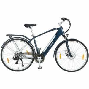 smartEC E-Bike Trekking Fahrrad Trek-28H 28 Zoll Herren, 7 Gang Shimano Tourney Schaltwerk, Kettenschaltung, Hinterrad-Nabenmotor, 468,00 Wh Akku, Batterie, Unterstützung 25 km/h Scheibenbremse 90km Reichweite Anfahrhilfe StVZO