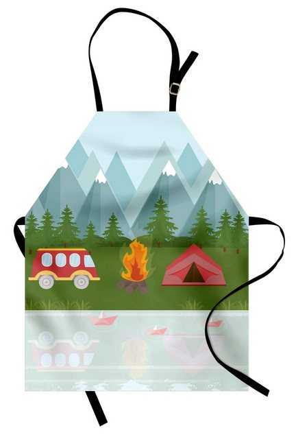 Abakuhaus Kochschürze Höhenverstellbar Klare Farben ohne verblassen, Wohnmobil Cartoon Caravan Tent