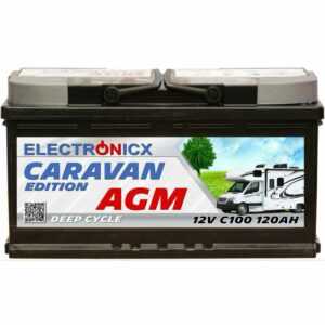 Caravan Edition V2 Batterie agm 120 ah 12V Wohnmobil Boot Versorgung - Electronicx