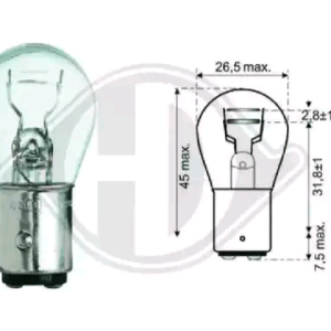 DIEDERICHS Glühlampe, Brems-/Schlußlicht VW,AUDI,MERCEDES-BENZ LID10050 2D0945095c,J9913221210,N0177382 N0177383,07119905511,07119978384,63216902878