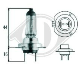 DIEDERICHS Glühlampe, Fernscheinwerfer VW,AUDI,MERCEDES-BENZ LID10018 N10320101,N10320102,N10320103 N10323001,Z75588,N400809000001,N400809000007