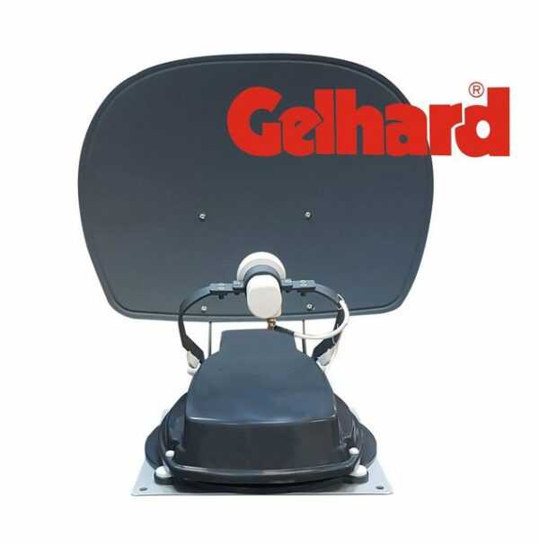Gelhard CarSAT-55GR SAT-Antenne (Sat-Anlage Wohnmobil, Caravan, 12 Volt Fernseher)