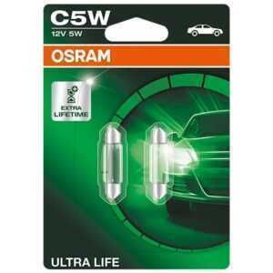 OSRAM Glühlampe, Kennzeichenleuchte C5W 6418ULT-02B VW,AUDI,MERCEDES-BENZ,Golf IV Schrägheck (1J1),Golf V Schrägheck (1K1),POLO (9N_)