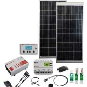 Phaesun Solaranlage "Caravan Kit, Base Camp Aero, MPPT DC240W AC400W, 12V", (Komplett-Set)