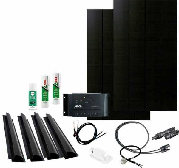 Phaesun Solaranlage Caravan Kit, Sun Pearl 200 W, 100 W, Monokristallin, (Komplett-Set)