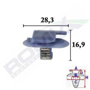 ROMIX Clip C70556 OPEL,Corsa D Schrägheck (S07),Corsa C Schrägheck (X01),ZAFIRA B (A05),INSIGNIA Caravan,Astra J Sports Tourer (P10),INSIGNIA