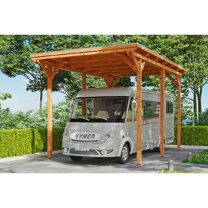 SKAN HOLZ Caravan-Carport 'Emsland' 404 x 604 cm eiche hell