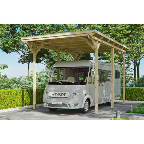 SKAN HOLZ Caravan-Carport 'Emsland' 404 x 604 cm unbehandelt