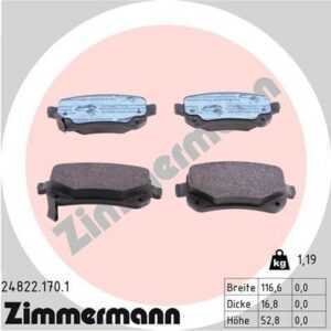 ZIMMERMANN Bremsbeläge Foto entspricht Lieferumfang Hinten Rechts Links für FIAT Freemont DODGE Journey Grand Caravan VW Routan