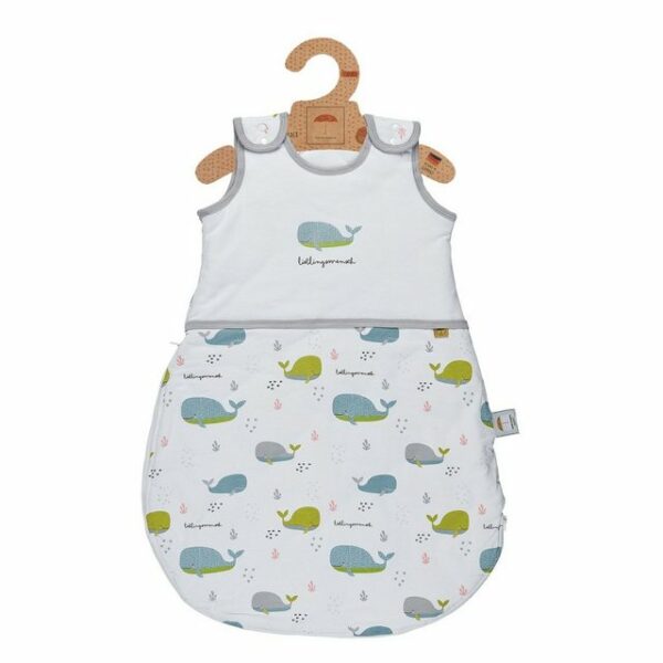 Mama Poppins Germany Babyschlafsack Ganzjahres Schlafsack 2.5 TOG mit süßen Schriftzügen, ganzjahres Schlafsack, empfohlen für Raumtemperatur 20-24 Grad