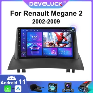 2 Din Android 10 Auto Radio Für Renault Megane 2 2002-2009 Multimedia Video Player Navigation GPS