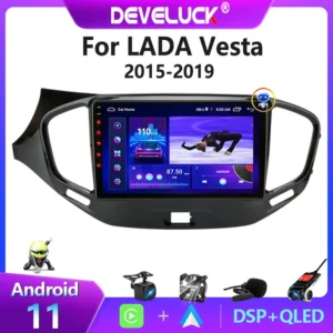 2 Din Android 11 Auto Radio Multimedia Video Player GPS Navigation Carplay Für LADA Vesta Quer Sport